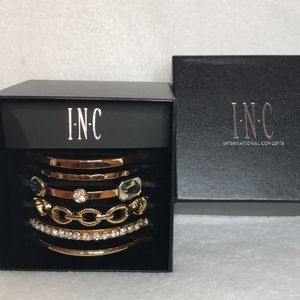 🆕INC Gold-Tone Multi-Bangle Bracelets